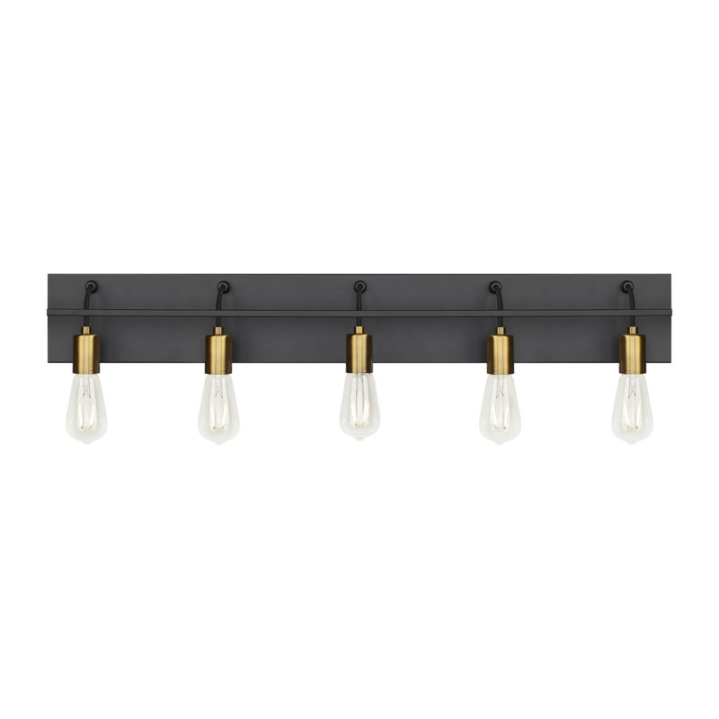 Tech Lighting 5Light Dimmable Black Bath Bar & Reviews Wayfair